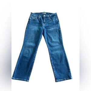 Good American Good Legs stretch denim, NWOT size 10, cropped, straight leg.